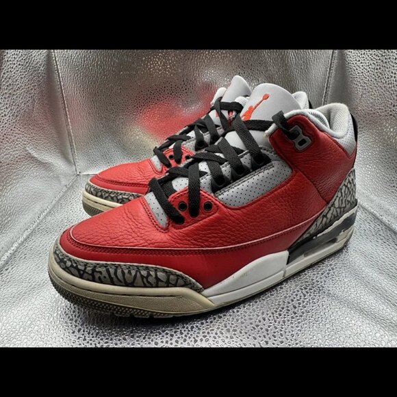 RARE 🚀 Size 8 - Nike Air Jordan 3 Retro SE Red Ck5692-600 Basketball Sneaker - Picture 6 of 12